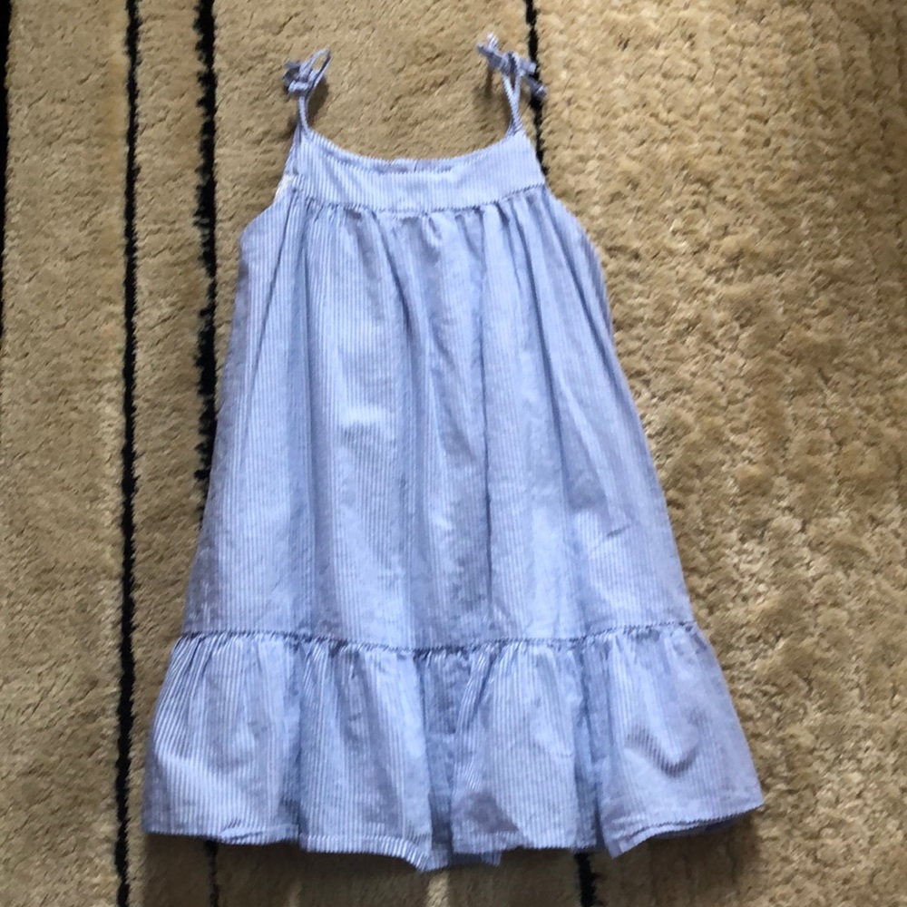 H&M Kids Girls Summer Dress Blue and White
